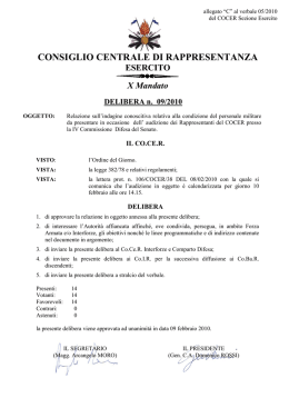 Delibera del 09/02/2010