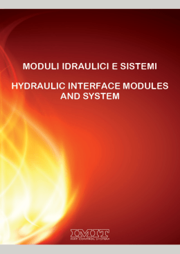 ivioduli idraulici e sisteivii hydraulic interface modules and