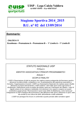 bollettino u.i.s.p. 2014/2015 n°02 del 16/09/14