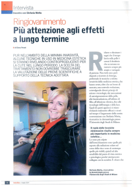 Ringiovanimento attenzione alle tecniche