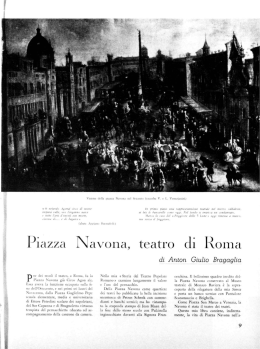 Piazza Navona, teatro di Roma - Gli archivi digitali dell`Archivio