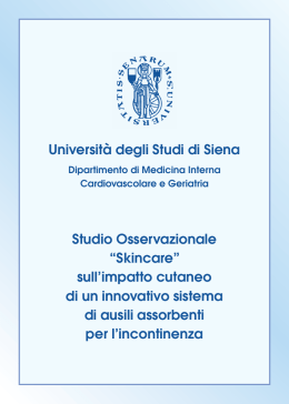 Università degli Studi di Siena Studio Osservazionale
