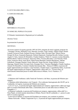 sentenza del TAR - Italia ius | Diritto Amministrativo Italiano