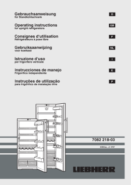 Gebrauchsanweisung Operating instructions Operating instructions