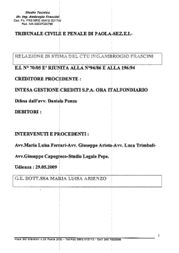 Page 1 Studio Tmrhhr&uuml; l Dr. lng. Ambrogio Fmscini@ C&ugrave;d. FIS. FRE