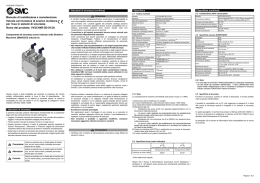 Manuale di installazione e manutenzione Valvola con