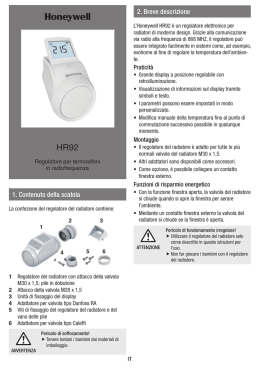 Manuale Istruzioni HR92