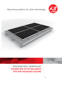 Vite per fissaggio solare