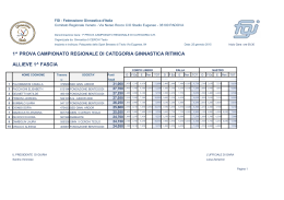 (PD) 25/01/2015 - Classifica - Comitato Regionale Veneto F.G.I.