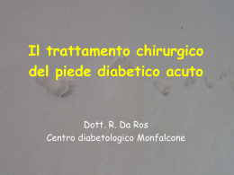 Il trattamento chirurgico del piede diabetico acuto