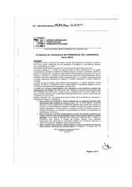 Sistemi di valutazione del personale infermieristico