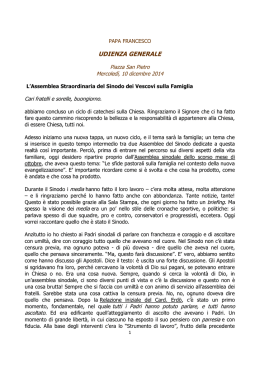 Catechesi sulla Famiglia - Complesso Parrocchiale Gesù Divino