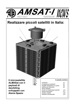 Realizzare piccoli satelliti in Italia: