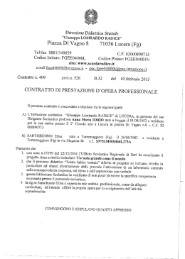 &ldquo;Giuseppe LOMBARDO RADICE&rdquo; Piazza Di Vagno 8 71036 Lucera