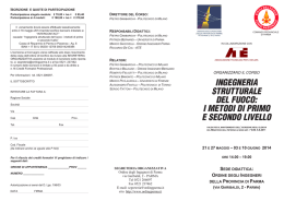 IngegnerIa strutturale del fuoco - Ordine degli Ingegneri della