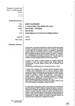 CV - Università degli Studi dell`Insubria