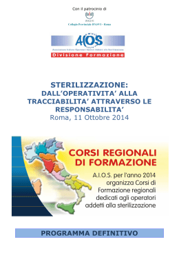 G9 Programma Corso Formazione AIOS ROMA