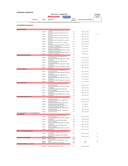 Listino prezzi Honeywell - Maggio 2015 (pdf - 1