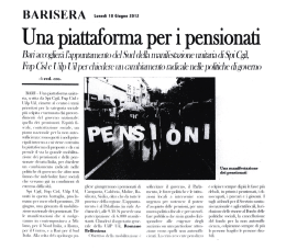 Una piattaforma per i pensionati