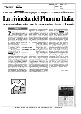 La rivincita del Pharma Italia