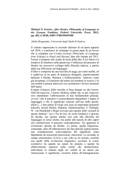 Michael N. Forster, After Herder. Philosophy of Language