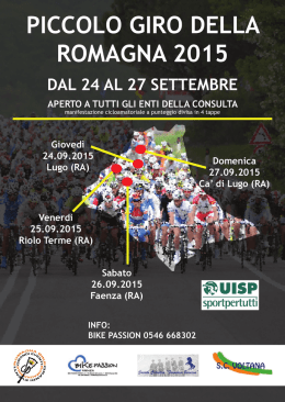 PICCOLO GIRO DELLA ROMAGNA 2015