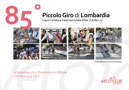 Programma - Piccolo Giro di Lombardia