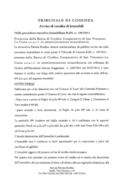 TRIBUNALE DI CO SENZA