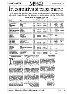 In comitiva si paga meno