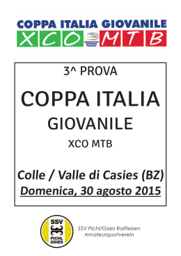 COPPA ITALIA - SSV Pichl/Gsies