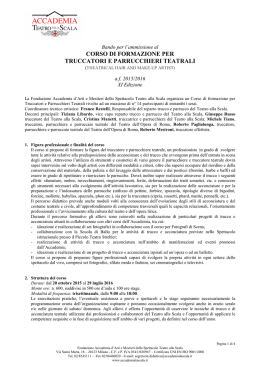 to the announcement - Accademia Teatro alla Scala