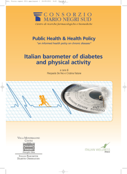 Italian barometer of diabetes and physical activity