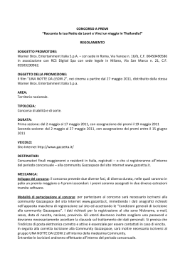 CONCORSO A PREMI - La Gazzetta dello Sport