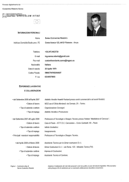 INFORMAZIONI PERSONALI