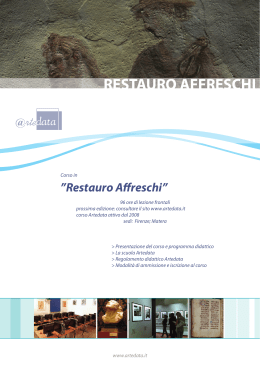 corso in Restauro Affreschi e pitture murali