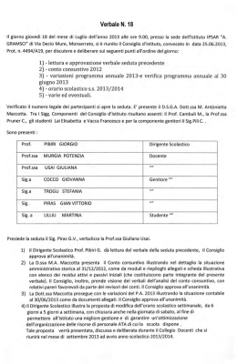 Scarica il verbale n. 18/2013 - Istituto Professionale Alberghiero