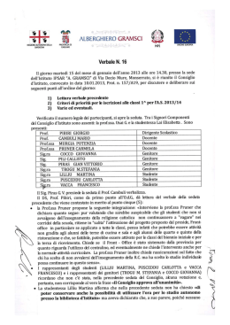 Scarica il verbale n. 16-2013 - Antonio Gramsci&raquo;, Via Decio Mure sn
