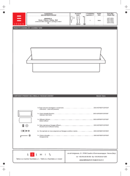 ISTRUZIONI Tethis SoleCielo MONOVELA con
