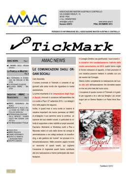 N. 2 del 2013 - Associazione Master Auditing e Controllo.