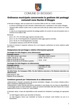 ordinanza municipale concernente la gestione