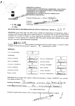 DIREZIONE CENTRALE PIANIFICAZIONE E GESTIONE DEL