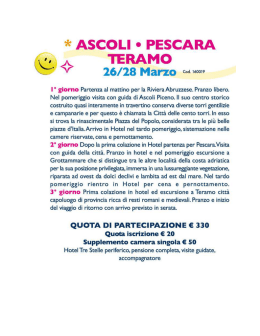 ASCOLI PESCARA TERAMO 26 MARZO