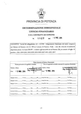 determinazione dirigenziale ufficio finanziario uos contratti ed espropri
