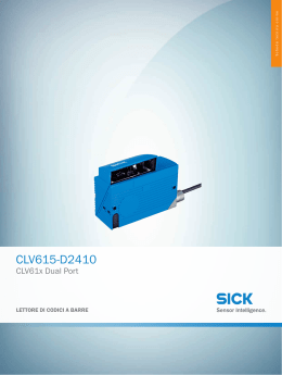 CLV61x Dual Port CLV615-D2410, Scheda tecnica online