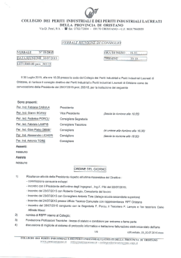 verbale rimvione di consigljei - Collegio Periti Industriali della