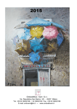scarica il catalogo - Ombrellificio Verri S.r.l.