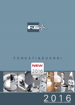 TECHNICAL CATALOGUE 2016 - Foresti & Suardi S.p.A.