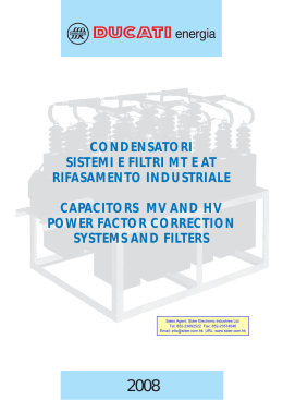 condensatori sistemi e filtri mt e at rifasamento