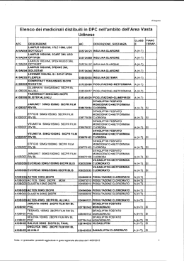 elenco dei farmaci (allegato alla circolare)