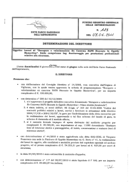 Lavori di recupero e valorizzazione ex Caserma NAPS Stoccato di